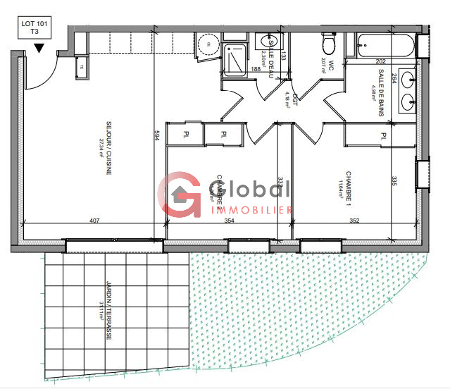 Vente Appartement 64m² 3 Pièces à Cogolin (83310) - Global Immobilier